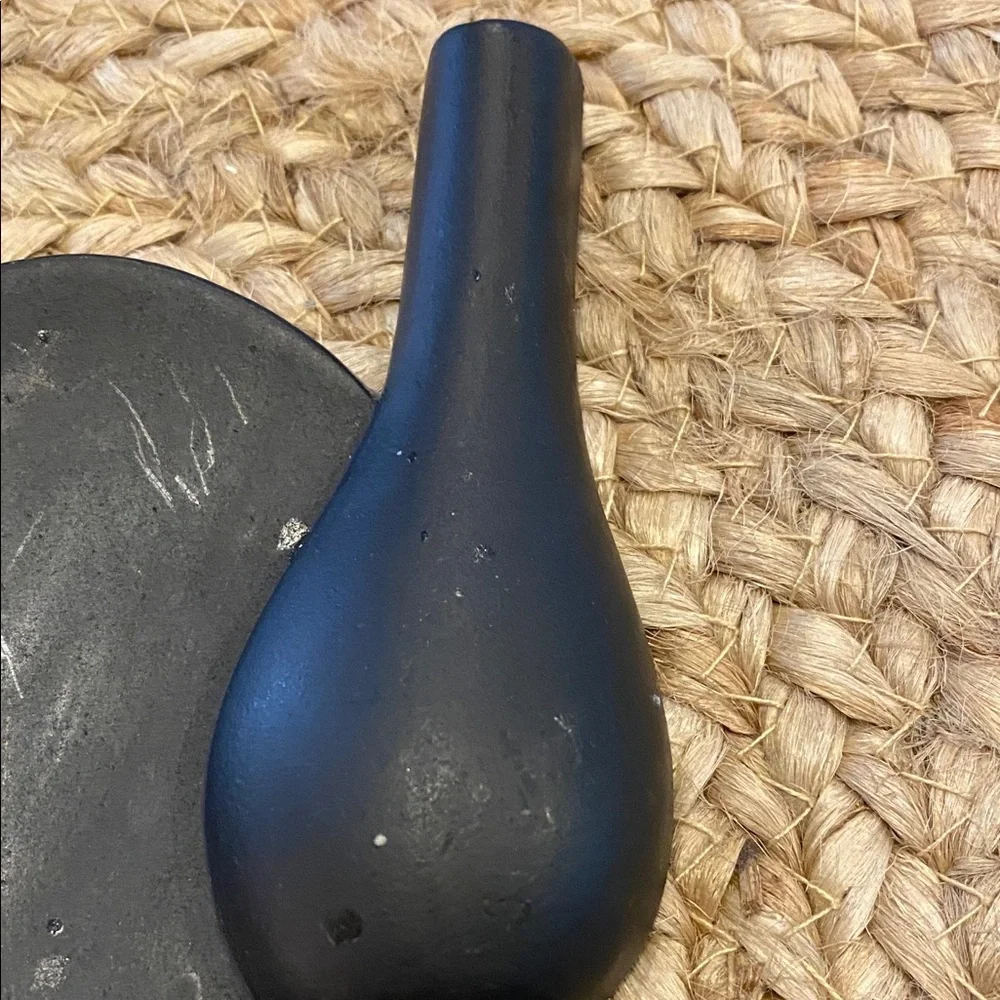 Vintage Sexton 1966 Elegant Black Wall Decor. Cast Iron. Oil Lamp.